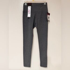 Suzette Collection Gray Fleece Lined Leggings One Size